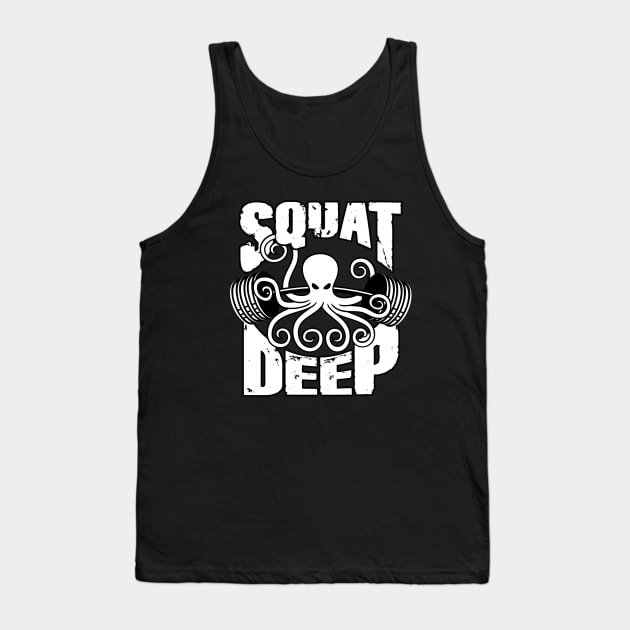 Squat Tank Top by AniTeeCreation